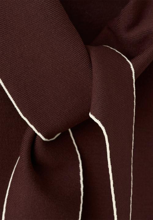 MANGO - Knitwear Top Bert- dark brown