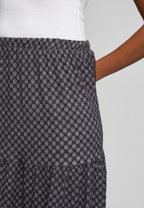 H&M - Tiered midi skirt - grey