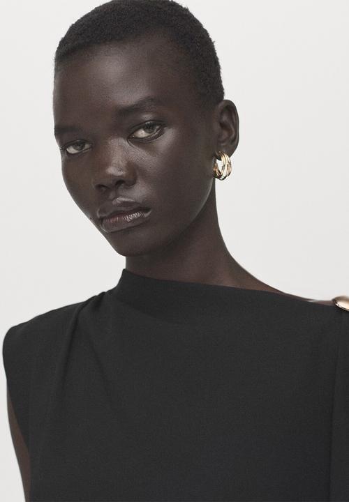 MANGO - Dress moon - black