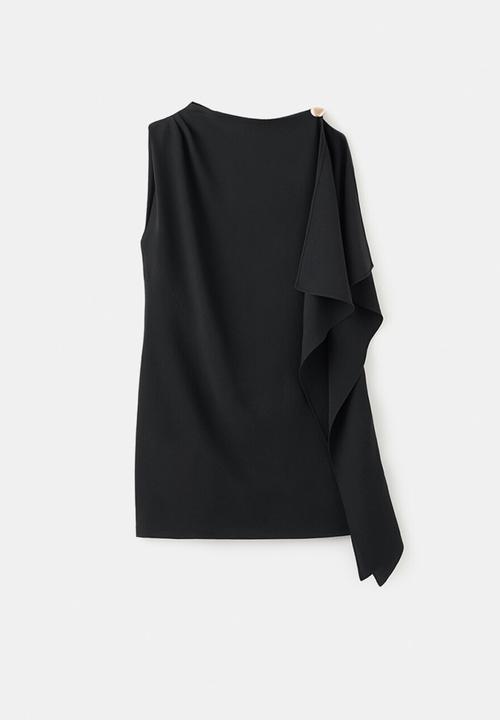 MANGO - Dress moon - black