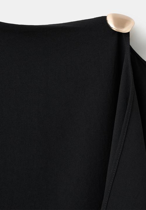 MANGO - Dress moon - black