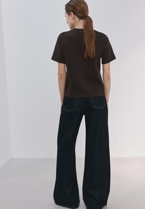 MANGO - T-shirtjesi - dark brown