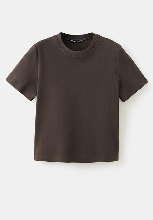 MANGO - T-shirtjesi - dark brown