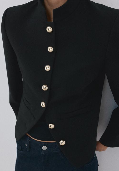 MANGO - Jacket negroni - black