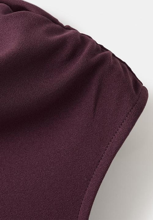 MANGO - Dress billy- dark red