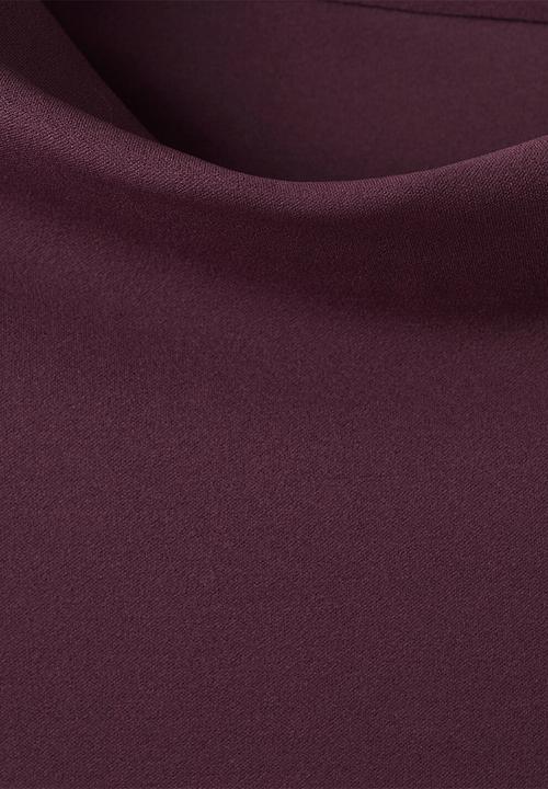 MANGO - Dress billy- dark red