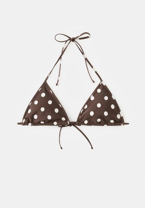 MANGO - Bikini top calesia- brown