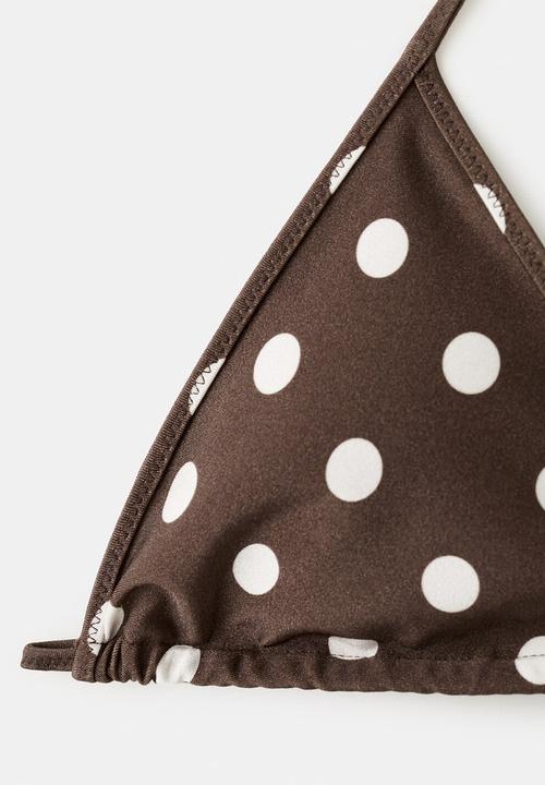MANGO - Bikini top calesia- brown