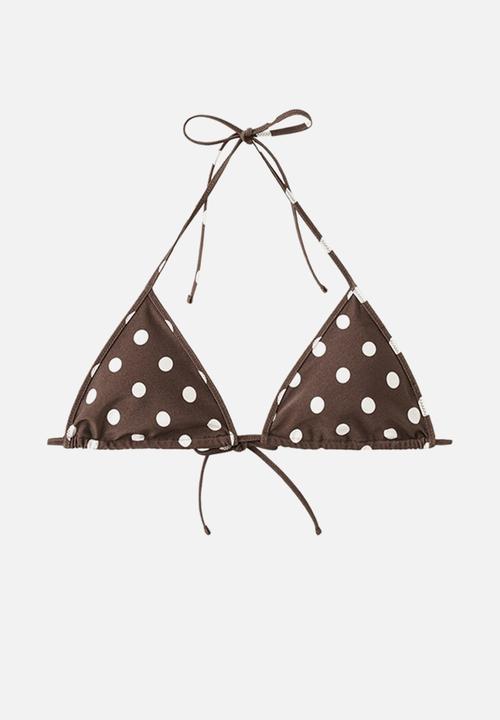 MANGO - Bikini top calesia- brown