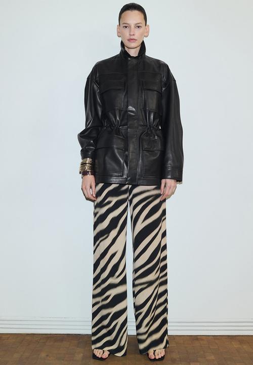 MANGO - Trousers glaciar - black