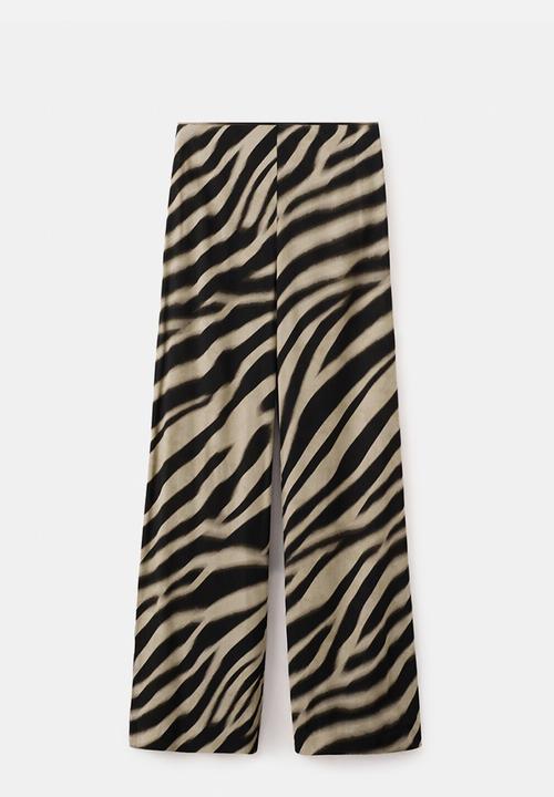 MANGO - Trousers glaciar - black