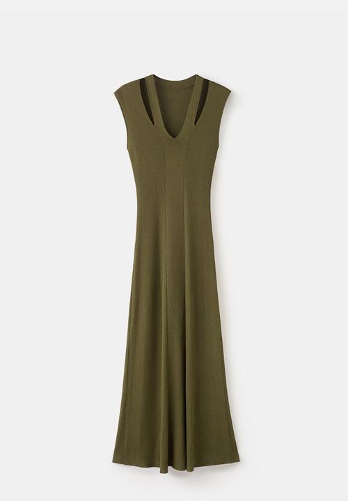 MANGO - Dress casandra - beige/khaki