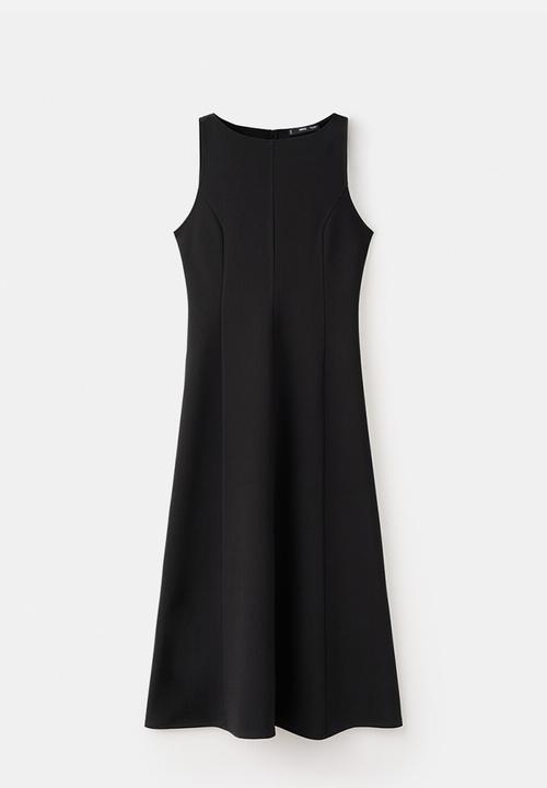 MANGO - Dress letin - black