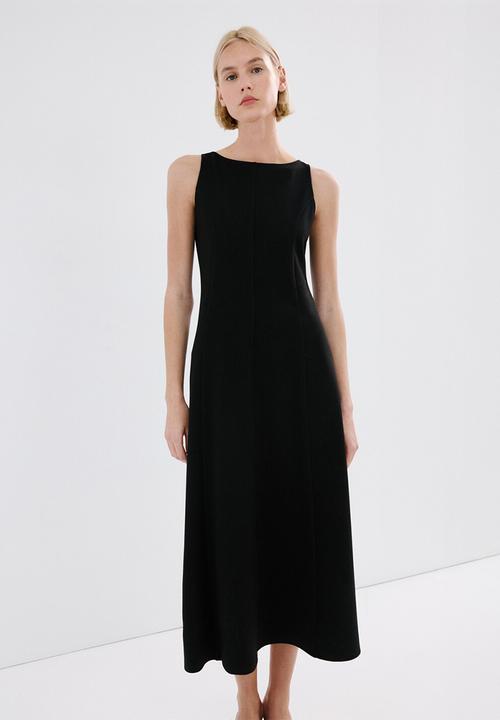 MANGO - Dress letin - black