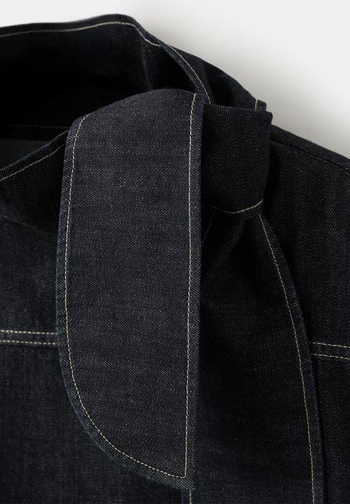 MANGO - Blouse sila - black