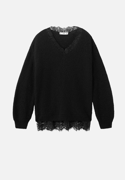 MANGO - Sweater encarna- black