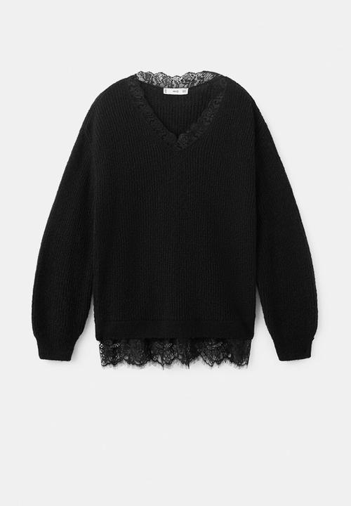 MANGO - Sweater encarna- black