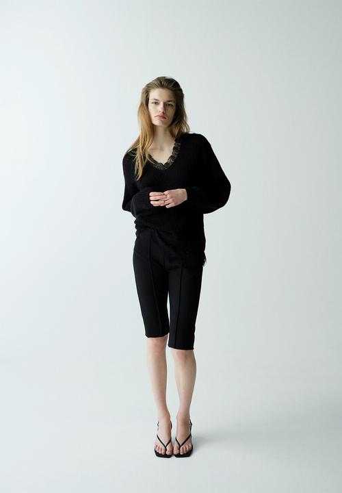 MANGO - Sweater encarna- black