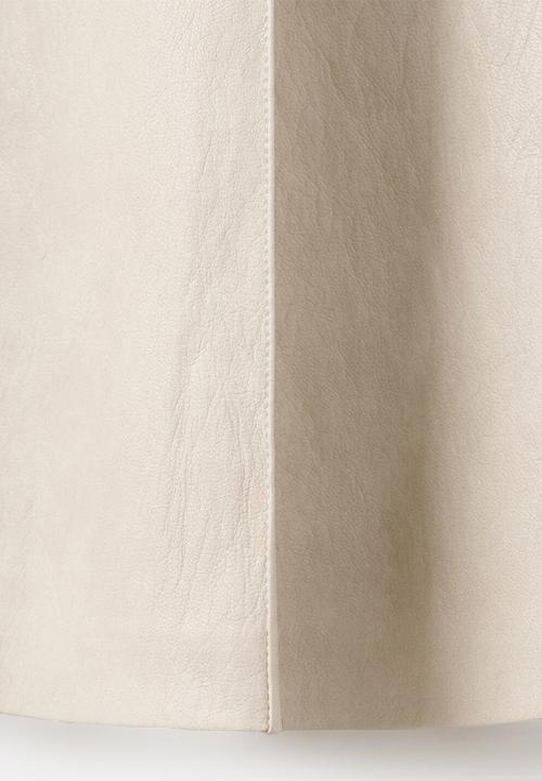 MANGO - Skirt sia - light beige