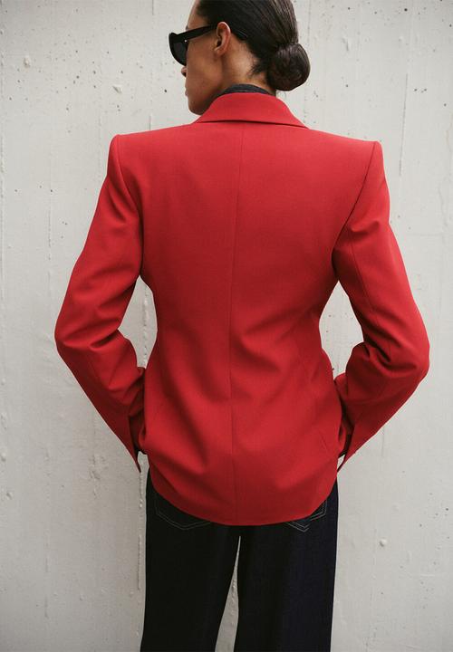 MANGO - Blazer kansas- red