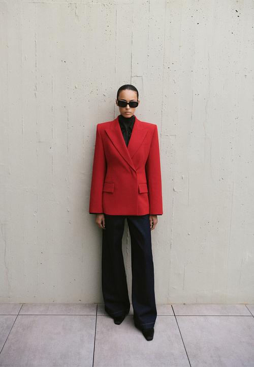MANGO - Blazer kansas- red