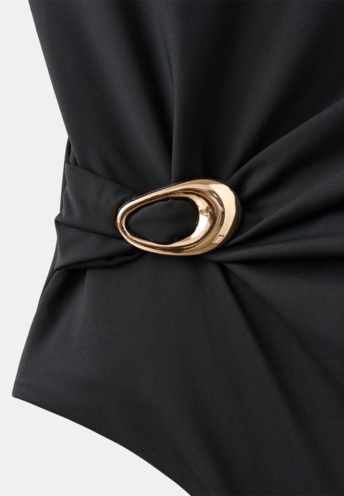 MANGO - Swimsuit tebas- black