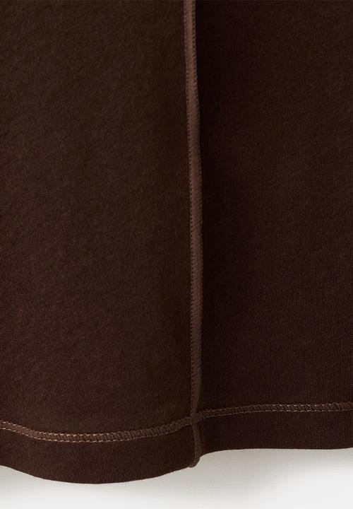 MANGO - T-shirt coulan - brown