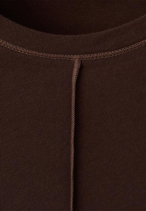 MANGO - T-shirt coulan - brown