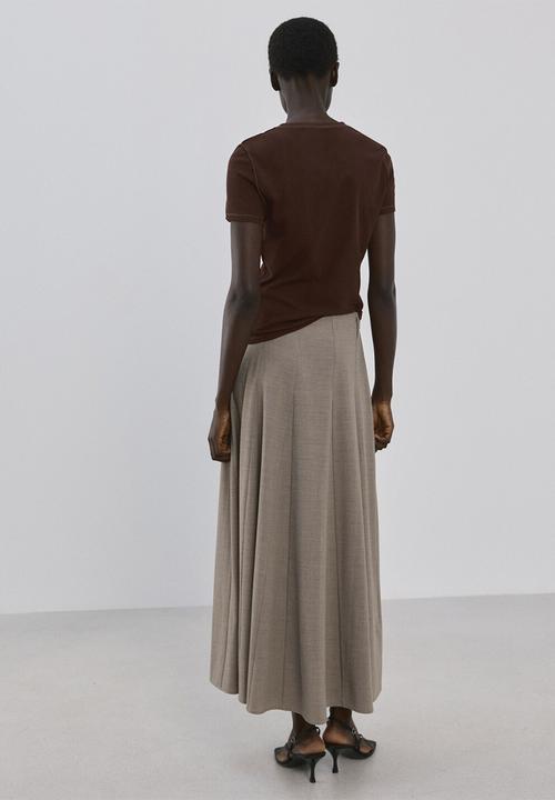 MANGO - T-shirt coulan - brown