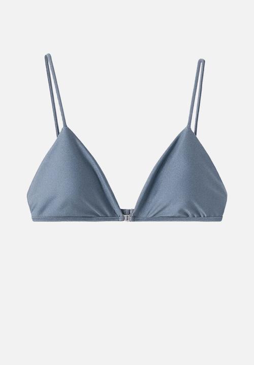 MANGO - Bikini top calipso- medium blue