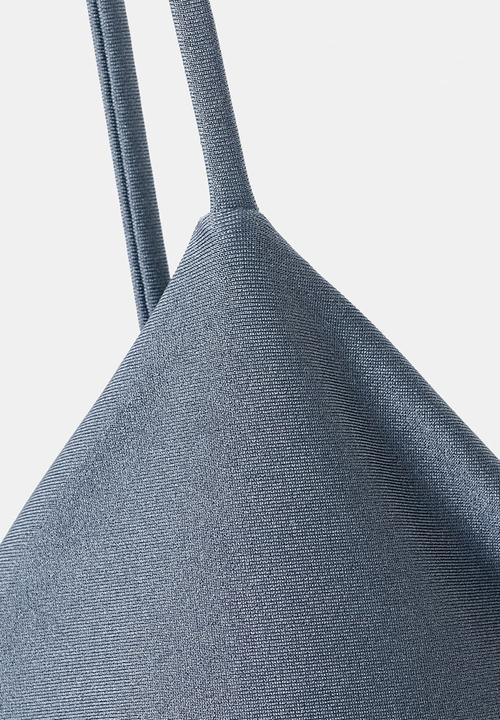 MANGO - Bikini top calipso- medium blue