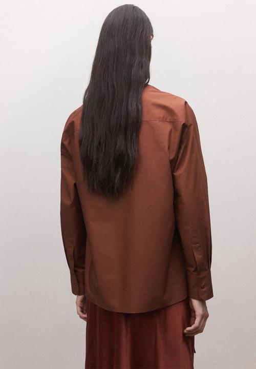 MANGO - Shirt david- rust/copper