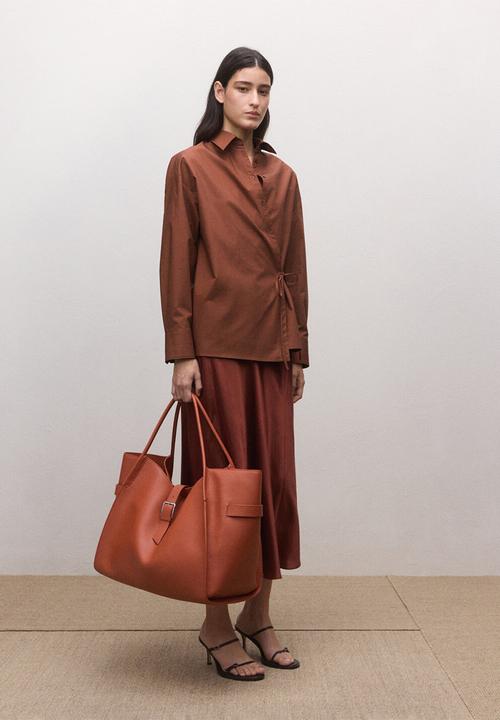 MANGO - Shirt david- rust/copper