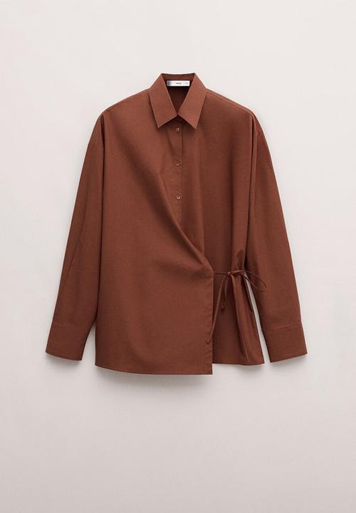 MANGO - Shirt david- rust/copper