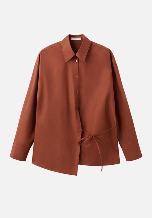 MANGO - Shirt david- rust/copper