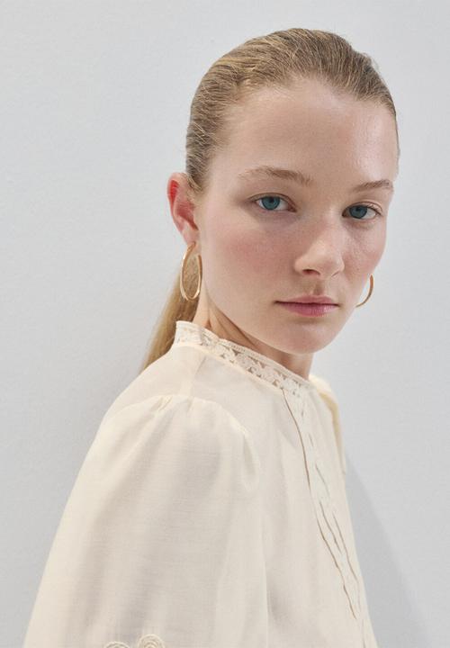 MANGO - Blouse inma- light beige