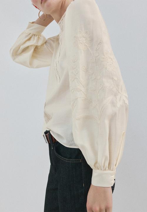 MANGO - Blouse inma- light beige
