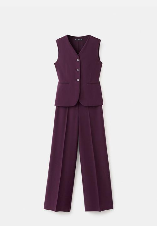 MANGO - Jumpsuit erin - dark purple