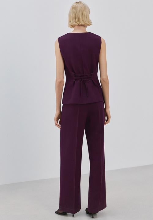 MANGO - Jumpsuit erin - dark purple