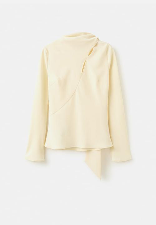 MANGO - Blouse neni - light beige