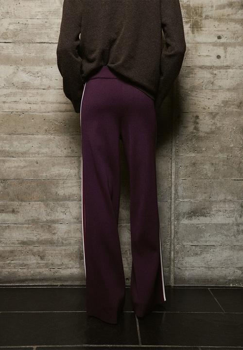 MANGO - Trousers barneda - dark red