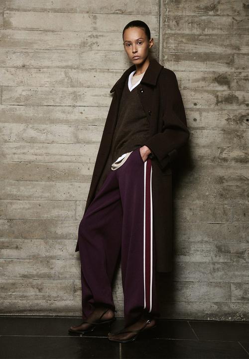 MANGO - Trousers barneda - dark red