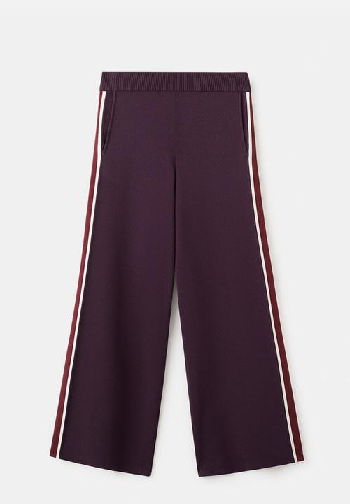 MANGO - Trousers barneda - dark red