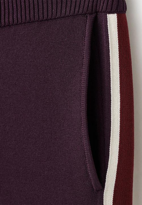 MANGO - Trousers barneda - dark red
