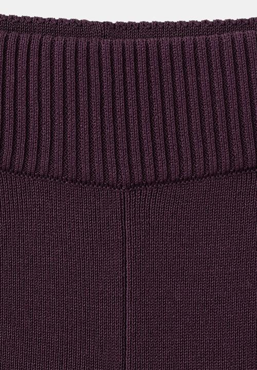 MANGO - Trousers barneda - dark red