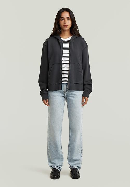 G-STAR - Stripe eyben slim v-neck t 2.0 wmn - salute/milk stripe