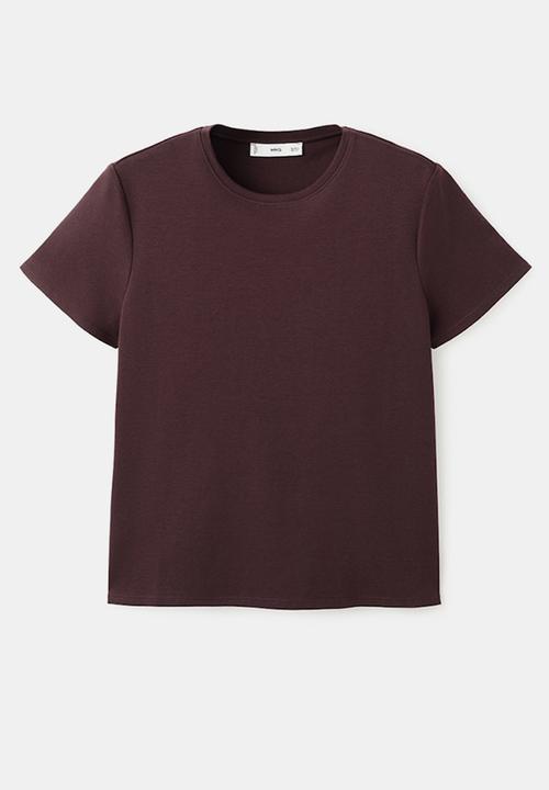 MANGO - Plus t-shirt riti  -  dark red