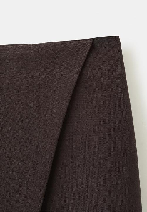 MANGO - Skirt candela2 - dark brown