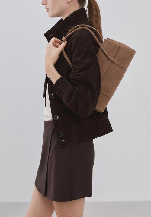 MANGO - Skirt candela2 - dark brown