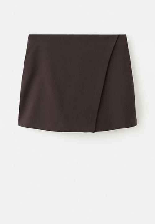 MANGO - Skirt candela2 - dark brown